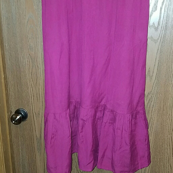 Fuschia crochet sleeve dress - Picture 5 of 8